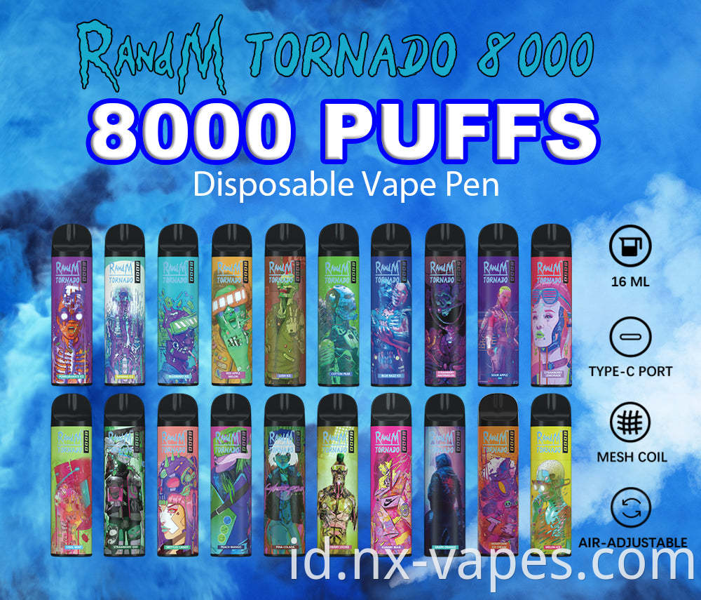 RANDM TORNADO 8000 